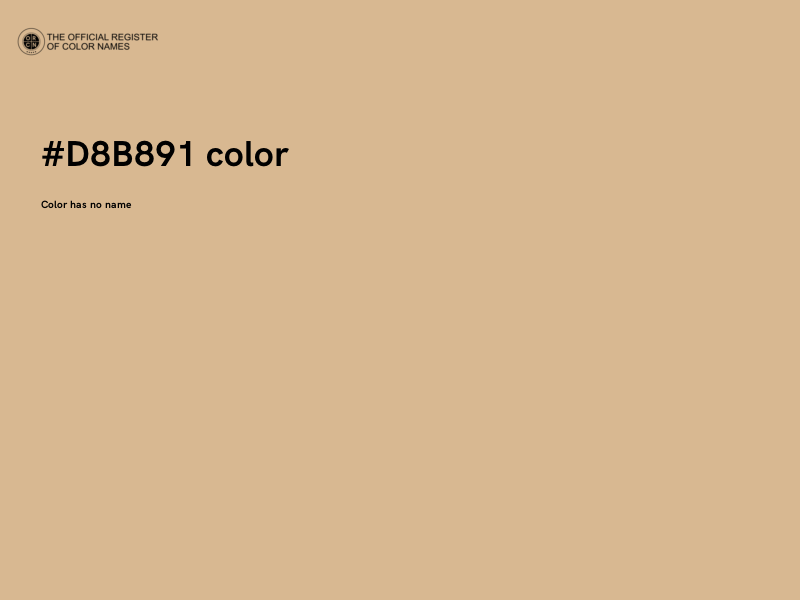 #D8B891 color image
