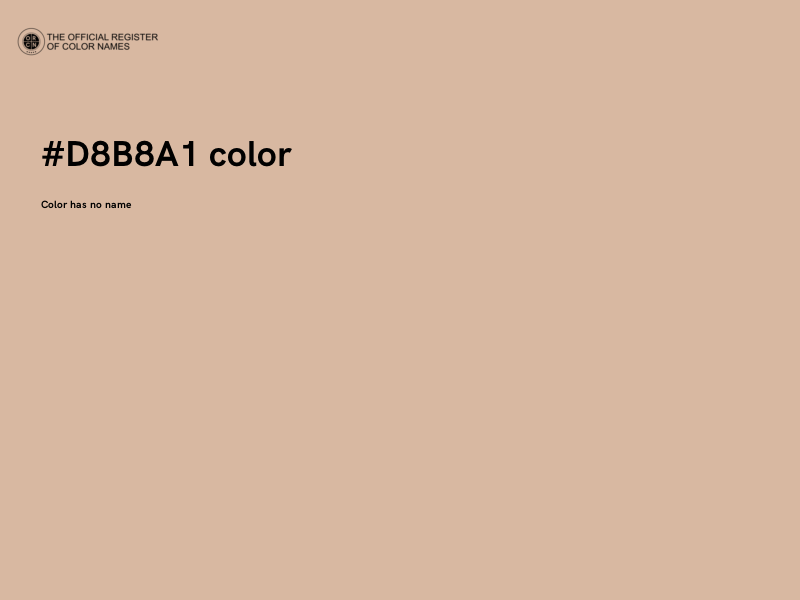 #D8B8A1 color image