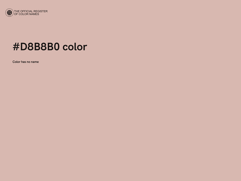 #D8B8B0 color image