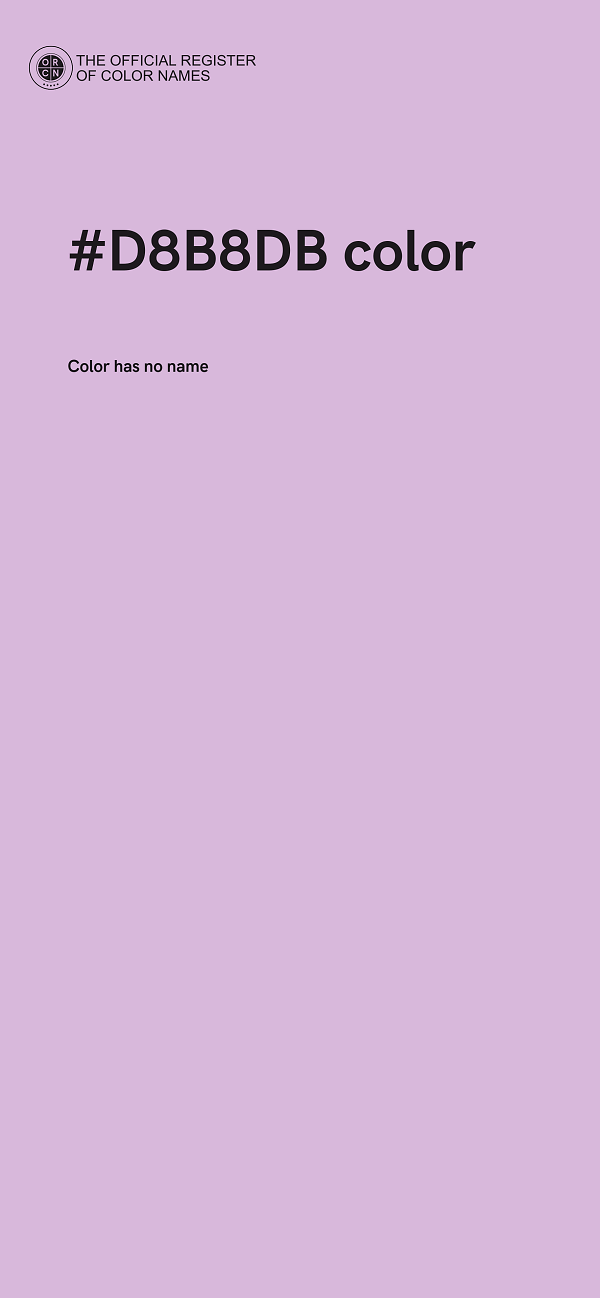 #D8B8DB color image
