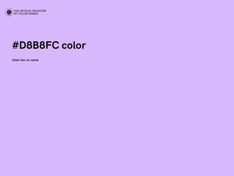 #D8B8FC color image
