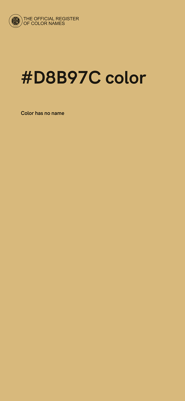 #D8B97C color image