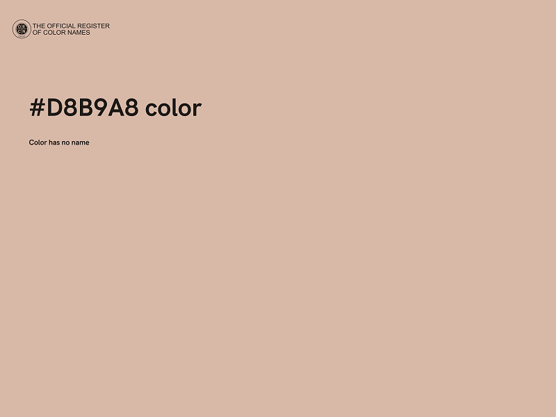 #D8B9A8 color image