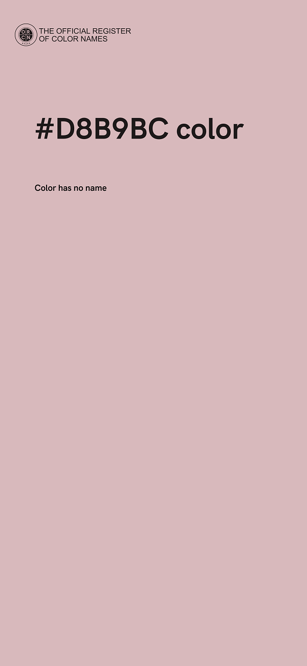 #D8B9BC color image