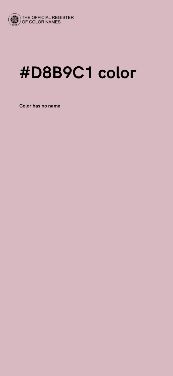 #D8B9C1 color image