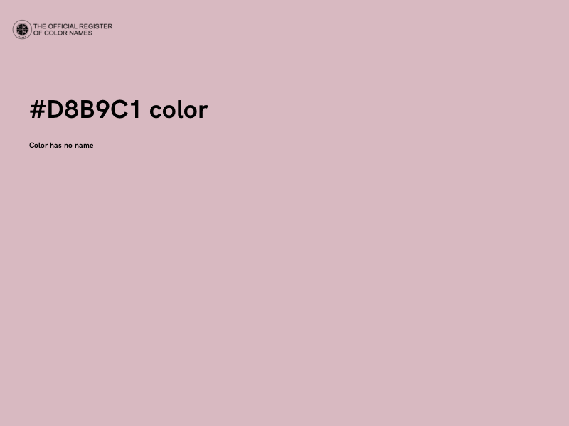 #D8B9C1 color image
