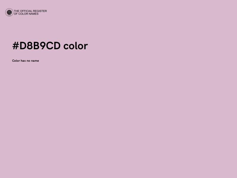 #D8B9CD color image