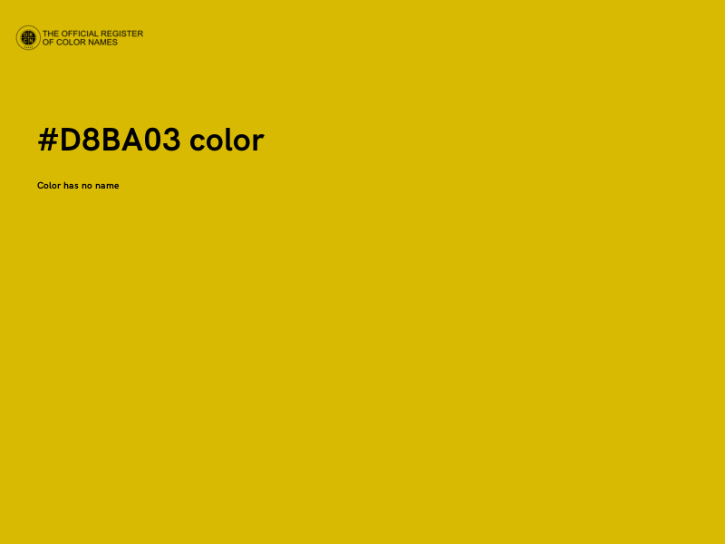 #D8BA03 color image