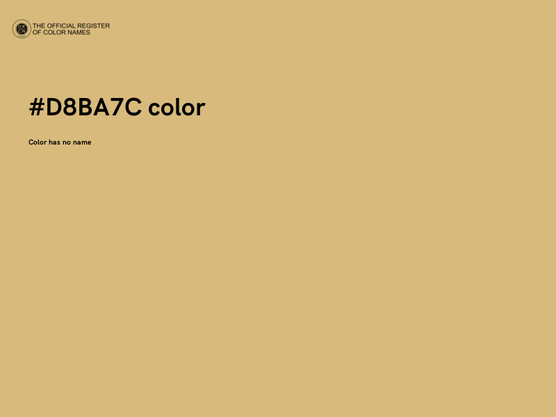 #D8BA7C color image