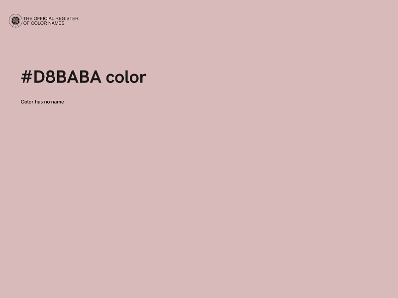 #D8BABA color image