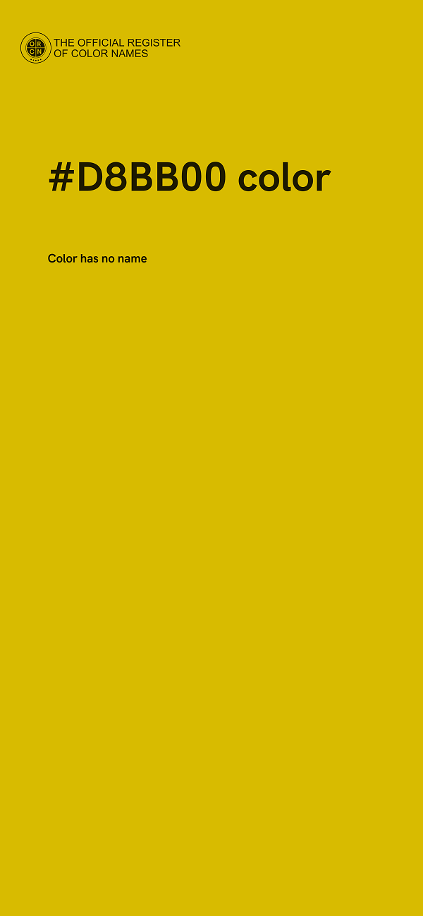 #D8BB00 color image