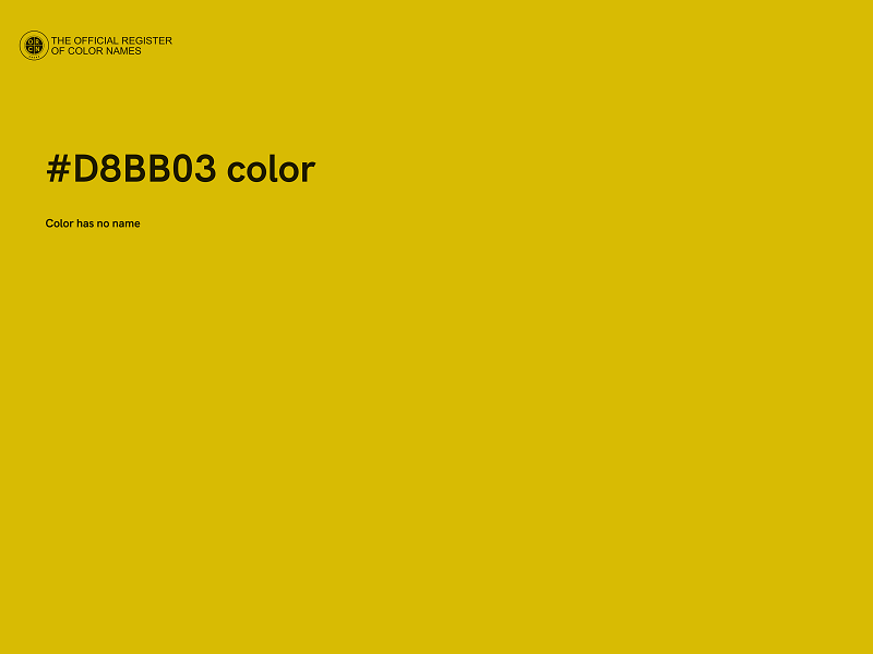 #D8BB03 color image