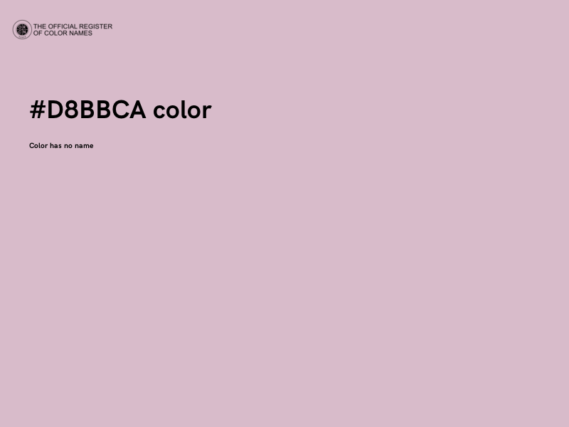 #D8BBCA color image