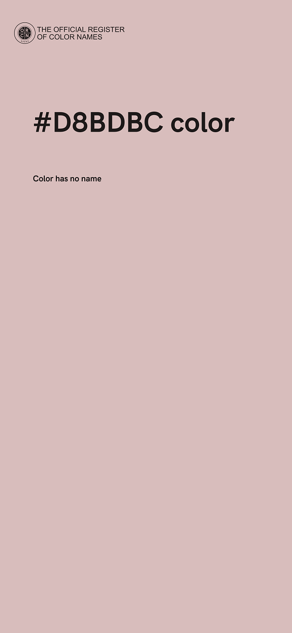 #D8BDBC color image