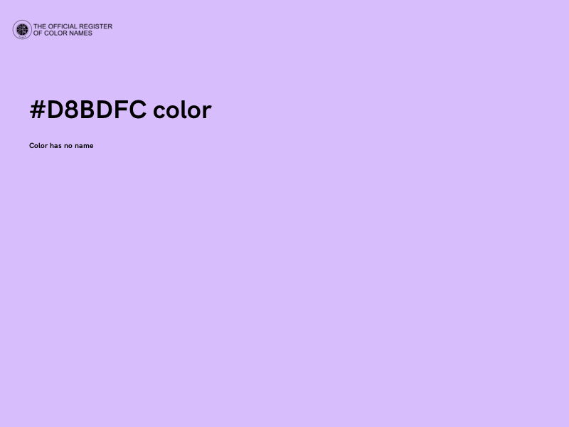 #D8BDFC color image