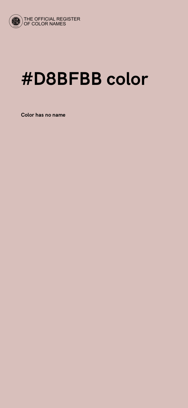 #D8BFBB color image