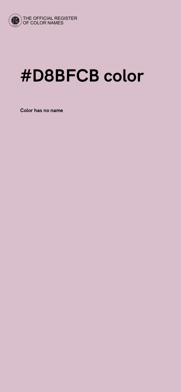 #D8BFCB color image