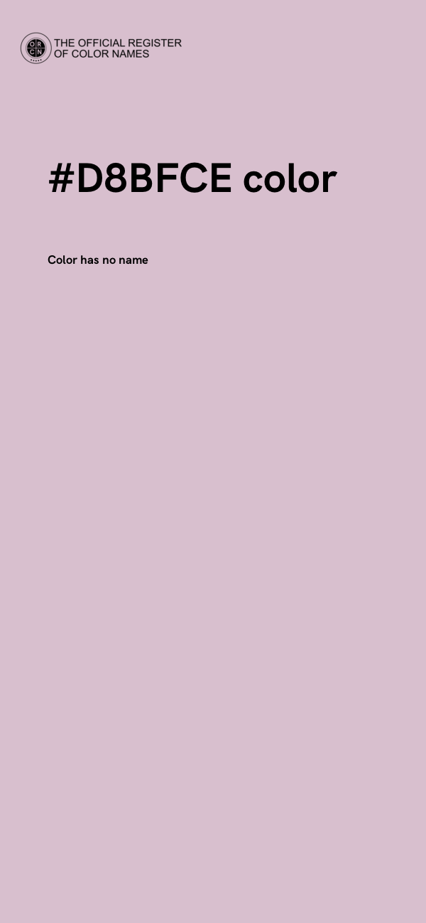 #D8BFCE color image