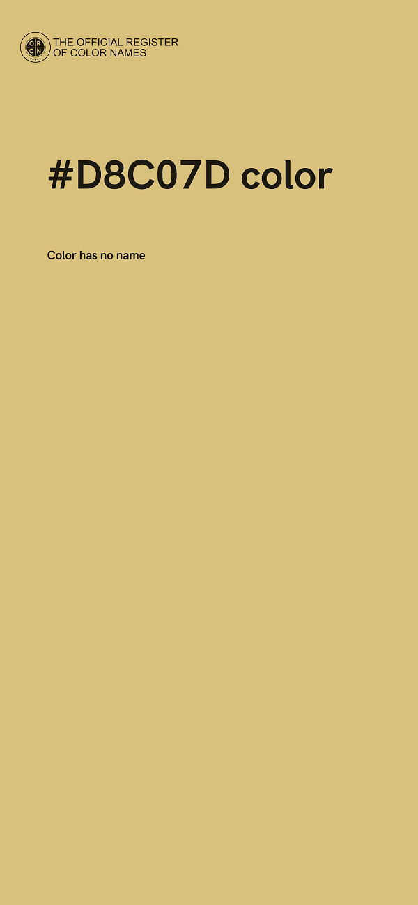 #D8C07D color image