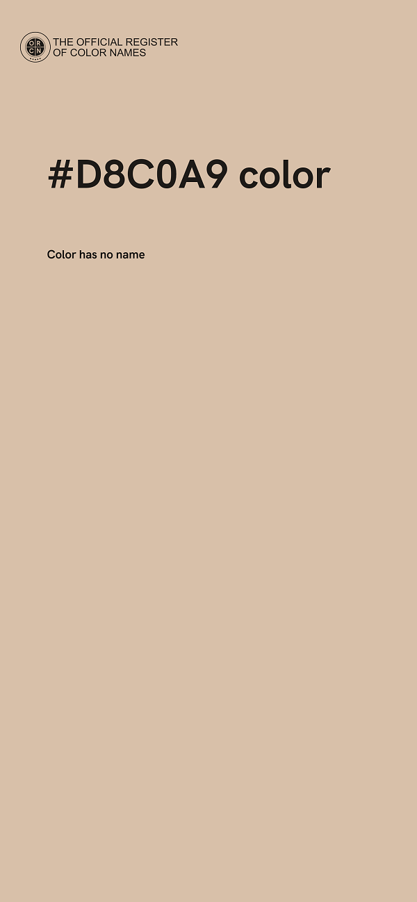 #D8C0A9 color image
