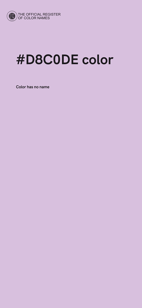 #D8C0DE color image