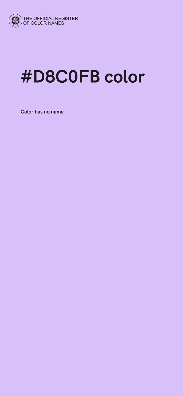 #D8C0FB color image