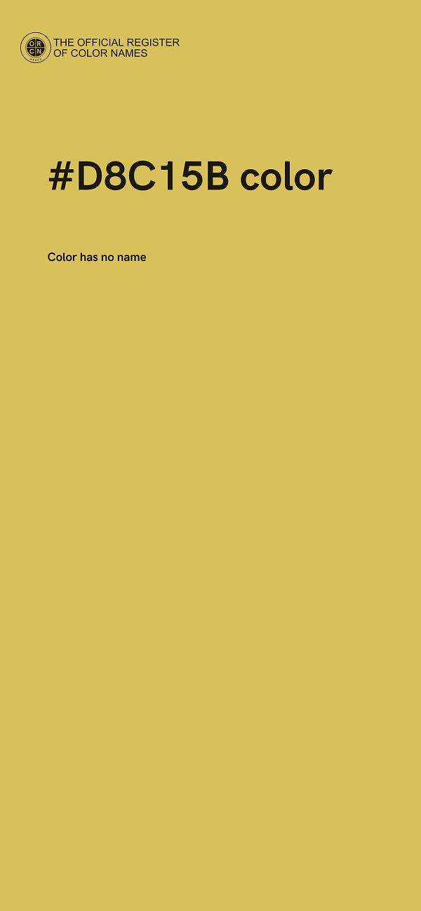 #D8C15B color image