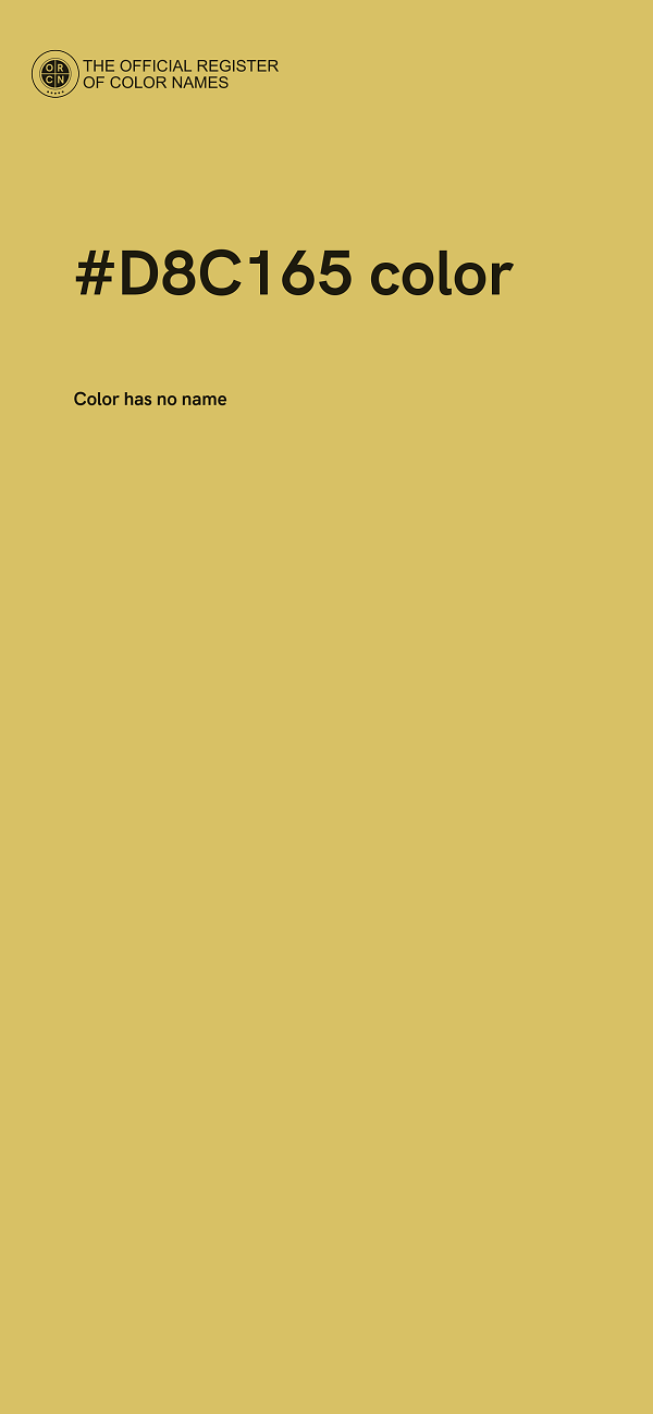 #D8C165 color image