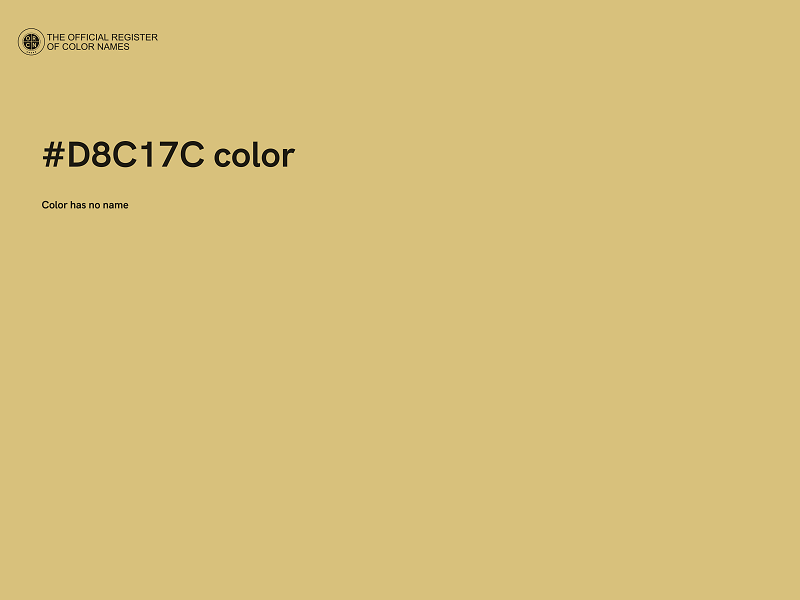 #D8C17C color image