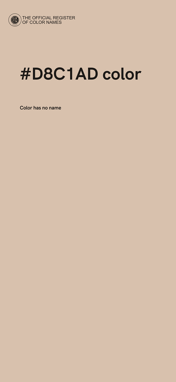 #D8C1AD color image