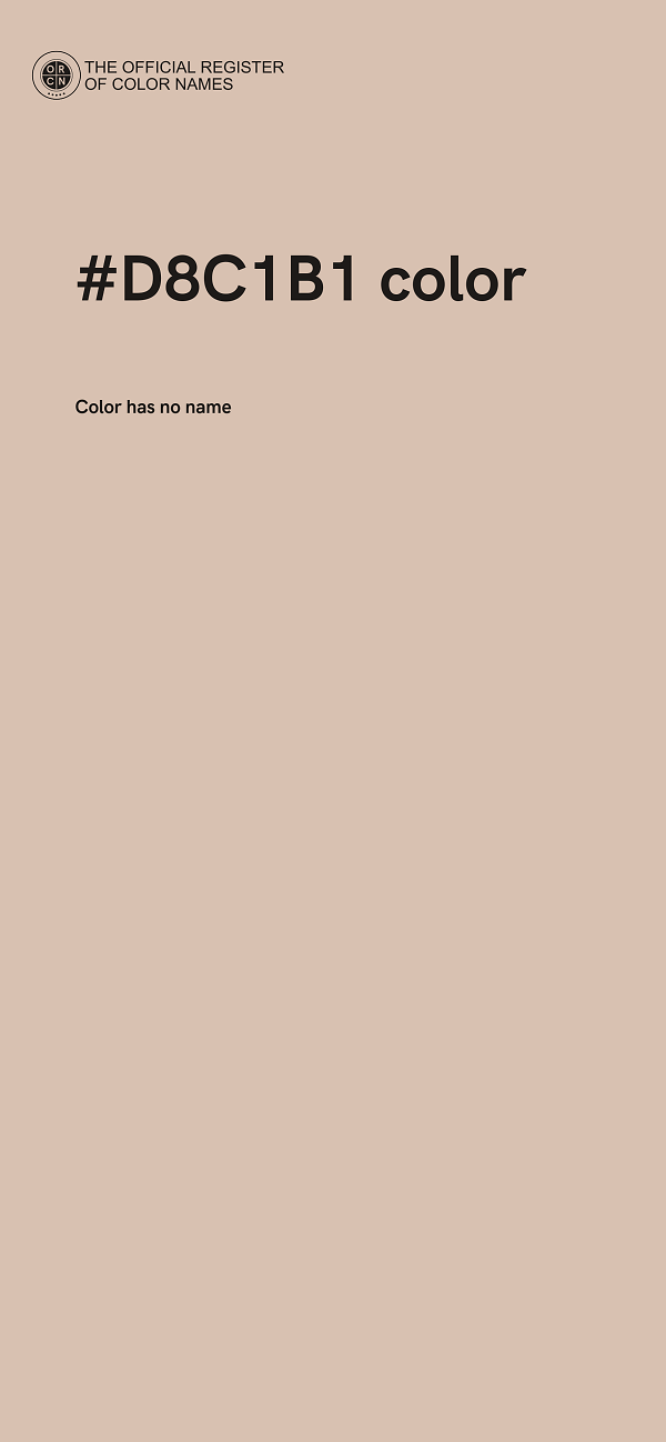 #D8C1B1 color image