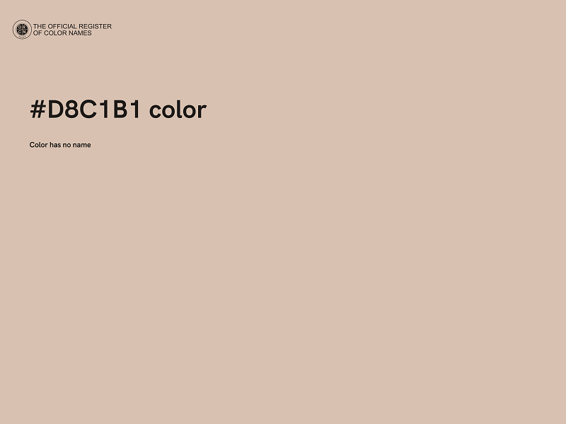 #D8C1B1 color image