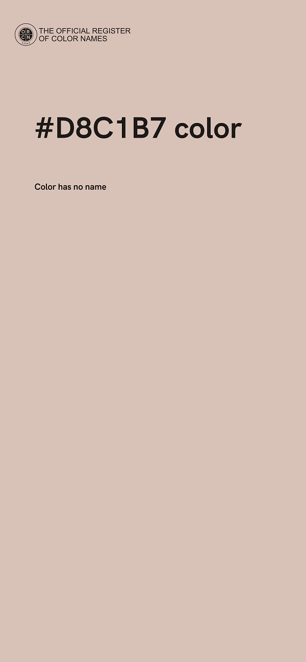 #D8C1B7 color image