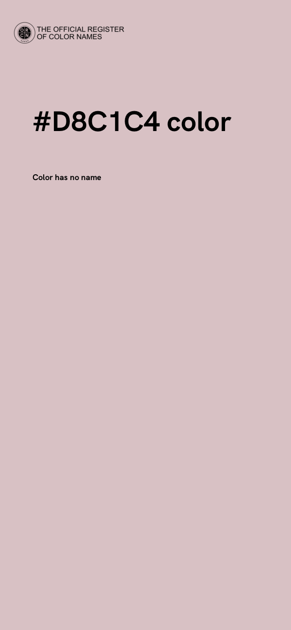 #D8C1C4 color image