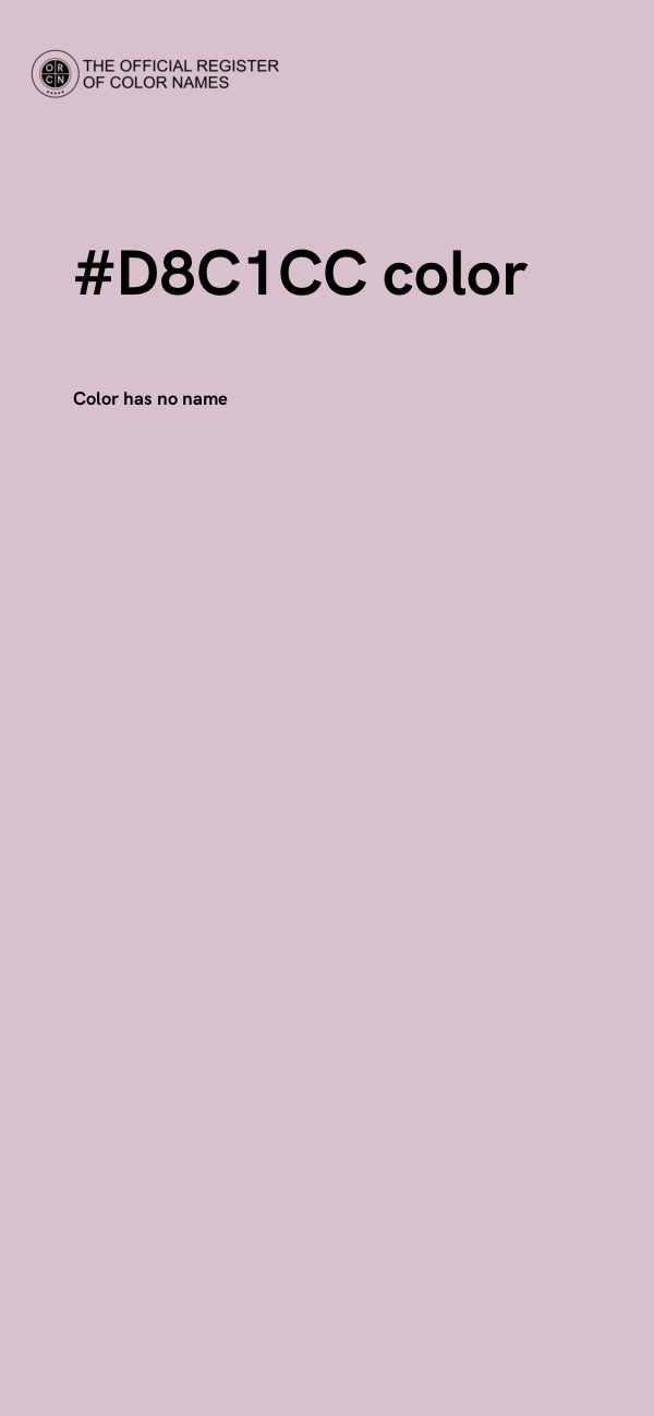 #D8C1CC color image