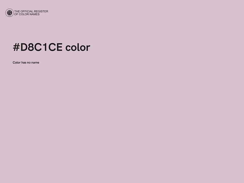 #D8C1CE color image