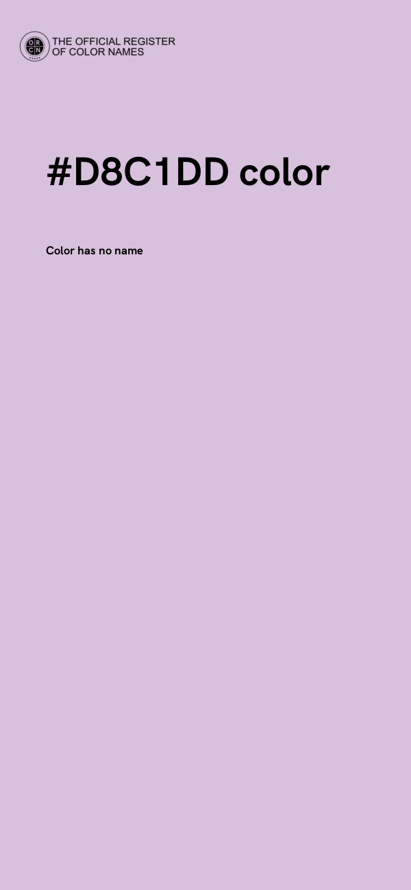 #D8C1DD color image