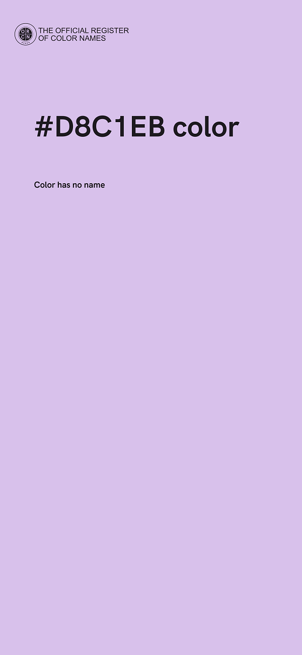 #D8C1EB color image