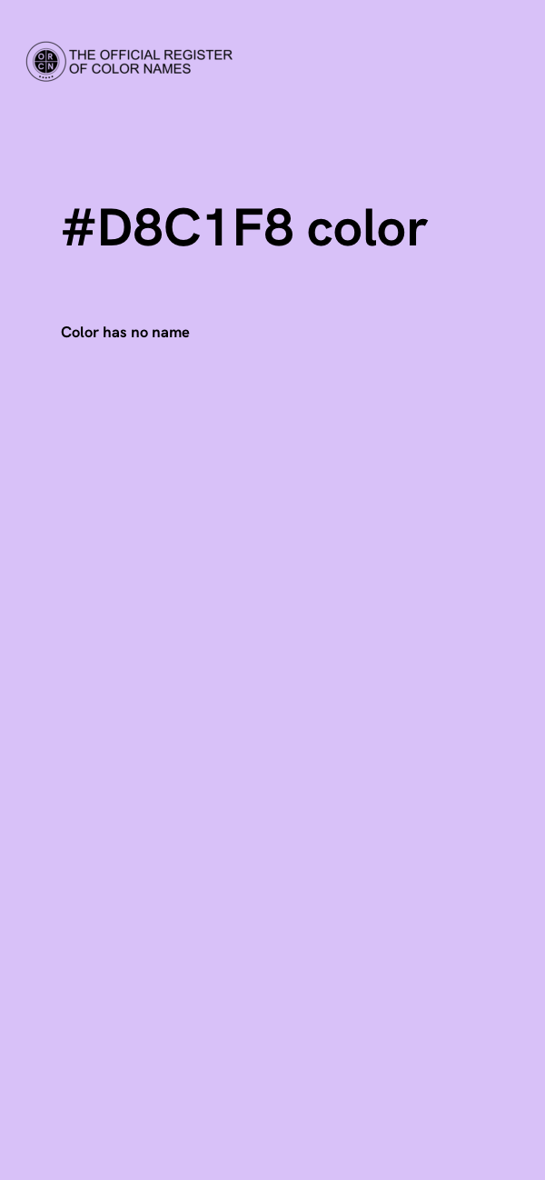 #D8C1F8 color image