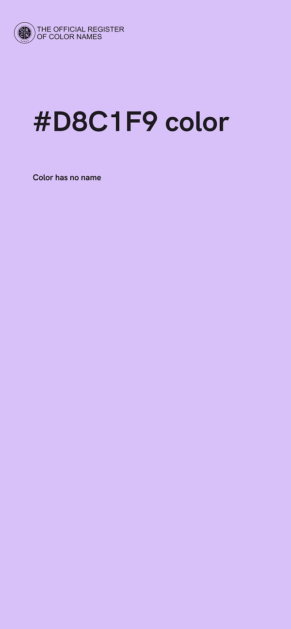#D8C1F9 color image