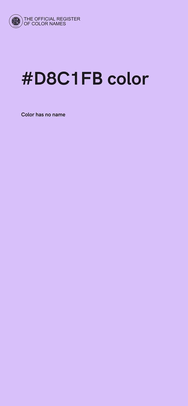 #D8C1FB color image