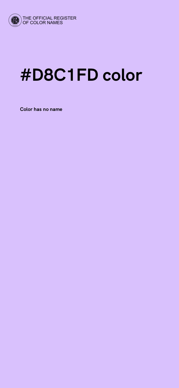 #D8C1FD color image