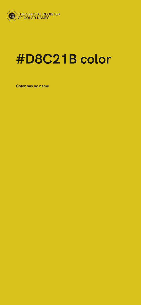 #D8C21B color image