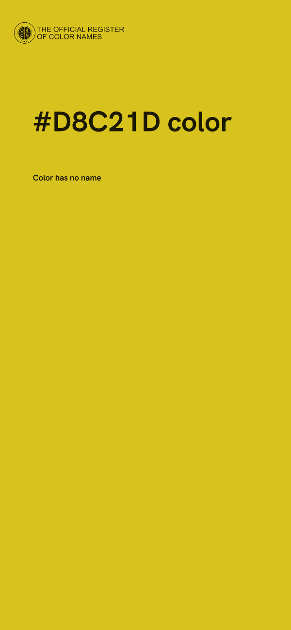 #D8C21D color image