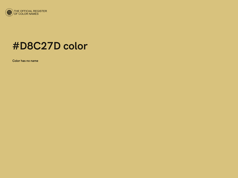 #D8C27D color image