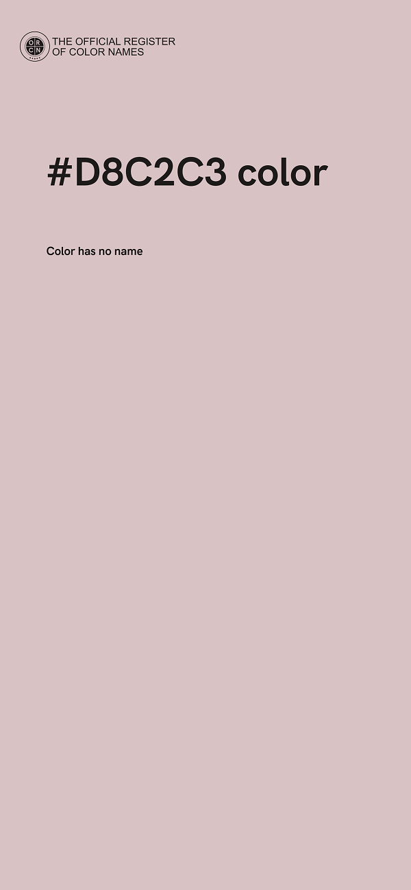 #D8C2C3 color image