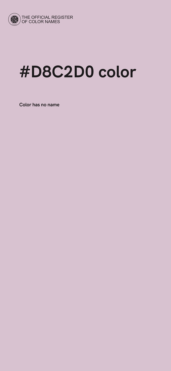 #D8C2D0 color image