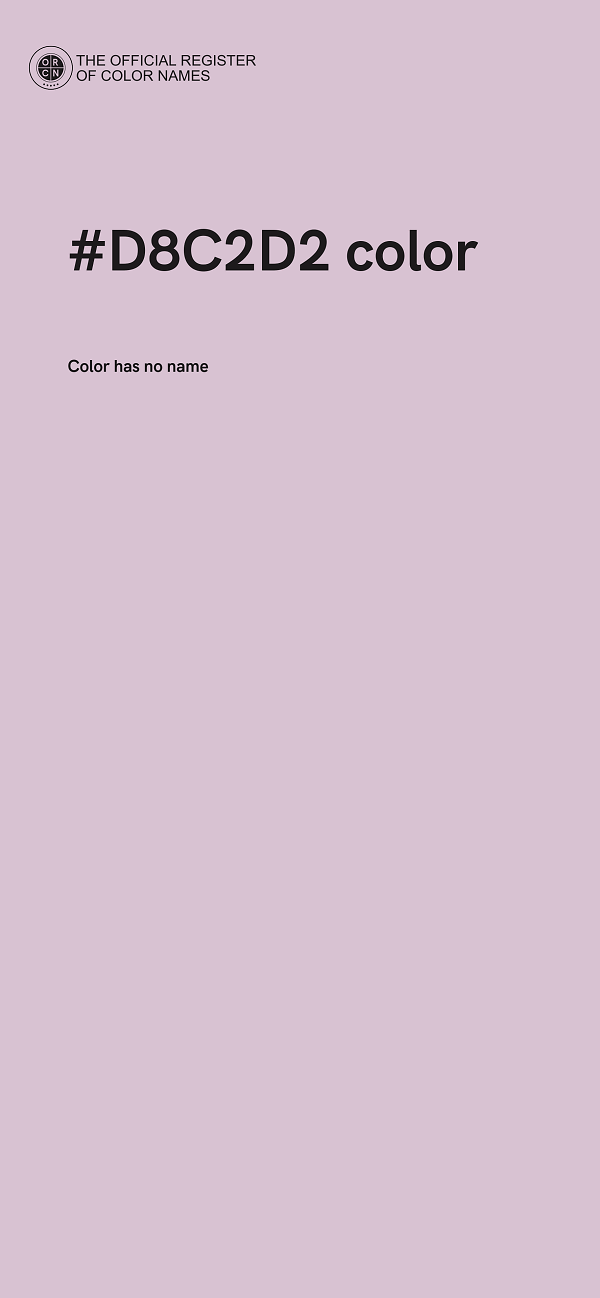 #D8C2D2 color image