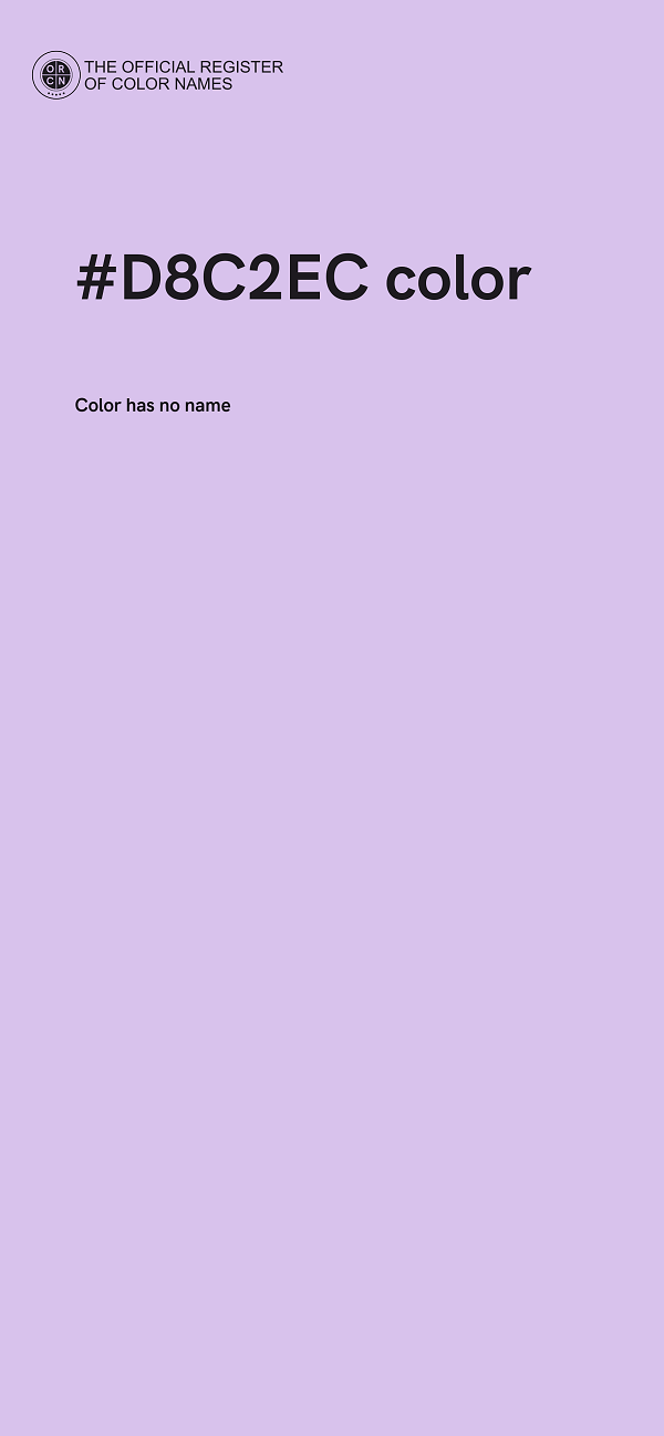 #D8C2EC color image