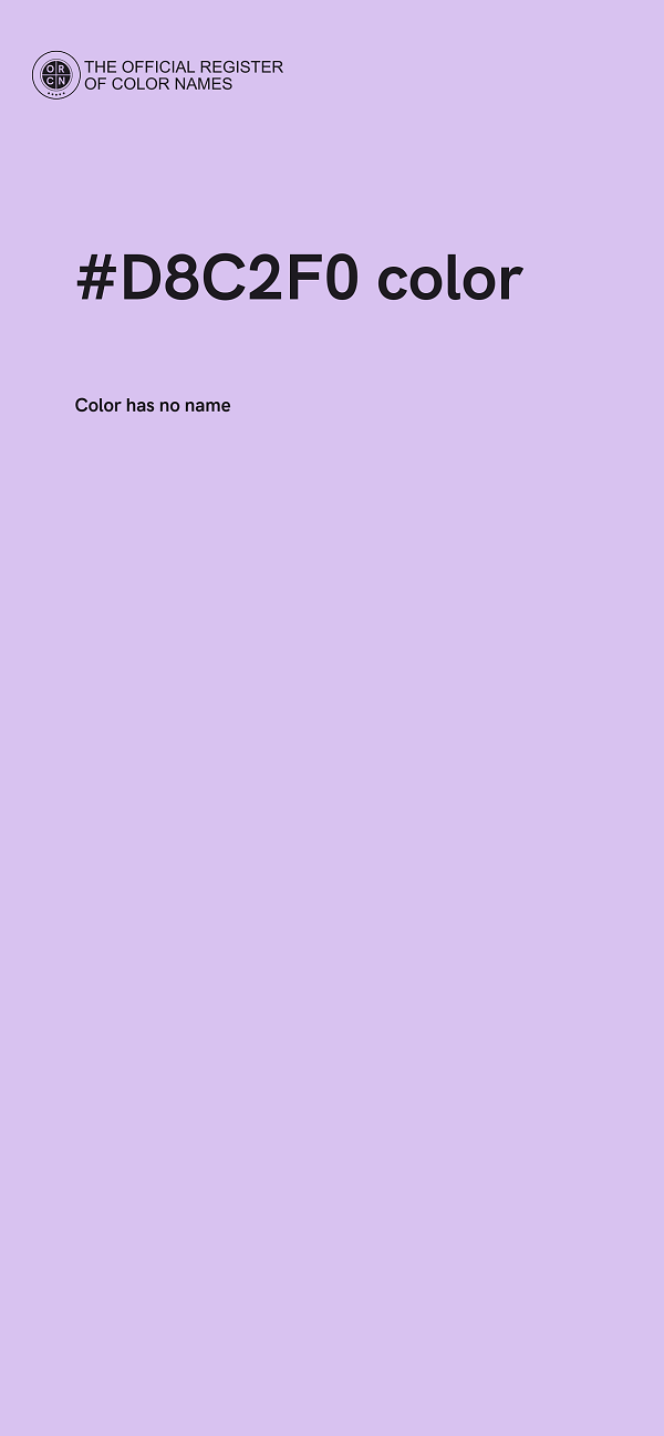#D8C2F0 color image